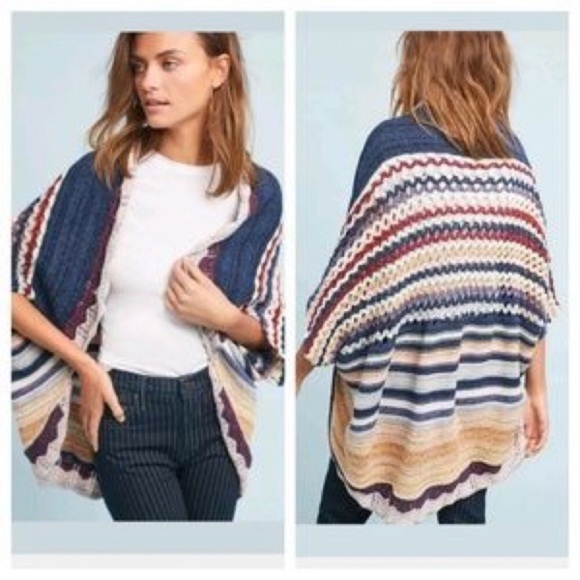 Anthropologie Sweaters - Anthropologie Kearny Crochet Knit Open Cardigan